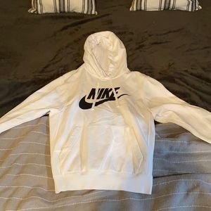 White Nike hoodie